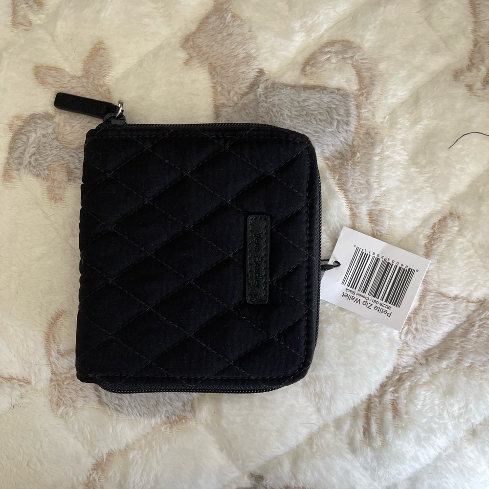 Vera Bradley Petit Zip Wallet in Classic Black